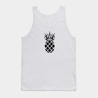 Pineapple black silhouette Tank Top